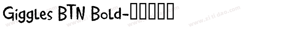 Giggles BTN Bold字体转换